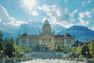 Vue panoramique de Berne, capitale politique de la Suisse